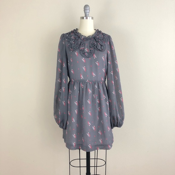 Free People Dresses & Skirts - Free People Ruffle Bib A-Line Dress